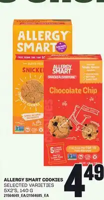 Loblaws ALLERGY SMART COOKIES, 5X2'S, 140 G offer