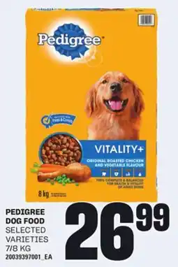 Loblaws PEDIGREE DOG FOOD, 7/8 KG offer