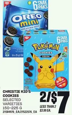 Loblaws CHRISTIE KID'S COOKIES, 150-225 G offer