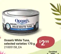 Loblaws OCEAN'S WHITE TUNA, 170 G offer