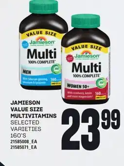 Loblaws JAMIESON VALUE SIZE MULTIVITAMINS offer