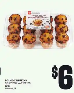 Loblaws PC MINI MUFFINS, 12' S offer
