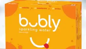 Loblaws BUBLY SPARKLING WATER BEVERAGE, 12 X 355 ML offer