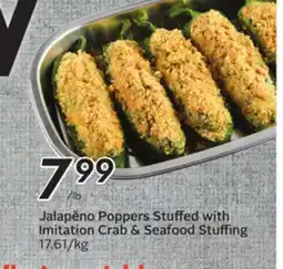 Sobeys Jalapẽno Poppers Stuffed with Imitation Crab & Seafood Stuffing offer