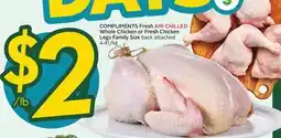 Sobeys COMPLIMENTS Fresh AIR-CHILLED Whole Chicken Chicken offer