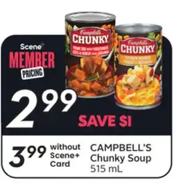 Sobeys CAMPBELL'S Chunky Soup offer