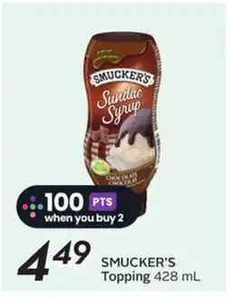 Sobeys SMUCKER'S Topping offer