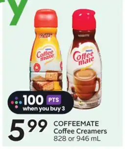 Sobeys Nestle COFFEEMATE Coffee Creamers offer
