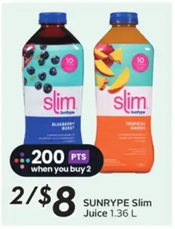Sobeys SUNRYPE Slim Juice offer