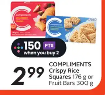 Sobeys COMPLIMENTS Crispy Rice Squares offer