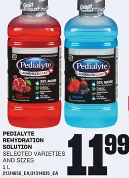 Loblaws PEDIALYTE REHYDRATION SOLUTION, 1 L offer
