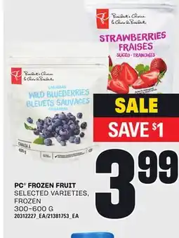 Loblaws PC FROZEN FRUIT, 300-600 G offer