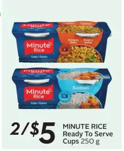Sobeys MINUTE RICE Ready To Serve Cups offer
