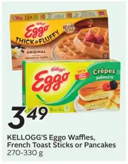Sobeys KELLOGG'S Eggo Waffles, French Toast Sticks or Pancakes offer