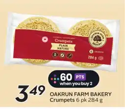 Sobeys OAKRUN FARM BAKERY Crumpets offer