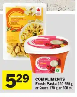 Foodland COMPLIMENTS Fresh Pasta offer