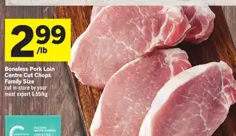 Foodland Boneless Pork Loin Centre Cut Chops Family Size offer
