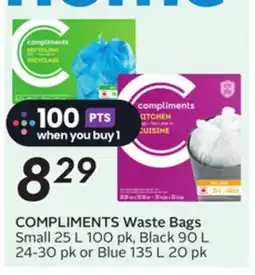 Sobeys COMPLIMENTS Waste Bags offer