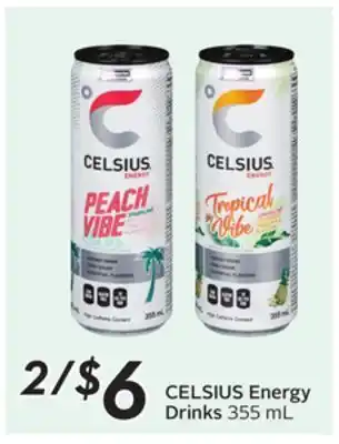 Sobeys CELSIUS Energy Drinks offer