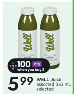 Sobeys WELL Juice offer