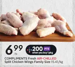 Sobeys COMPLIMENTS Fresh AIR-CHILLED Split Chicken Wings offer