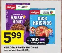 Foodland Family Size Cereal offer