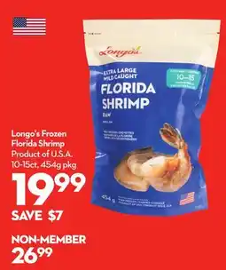 Longo's Longo's Frozen Florida Shrimp offer