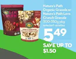 Longo's Organic Granola or Crunch Granola offer