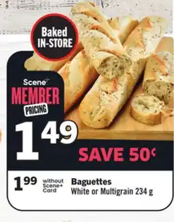 Foodland Baguettes White or Multigrain offer