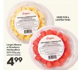 Longo's Longo's Banana or Strawberry Marshmallows offer