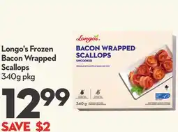 Longo's Frozen Bacon Wrapped Scallops offer