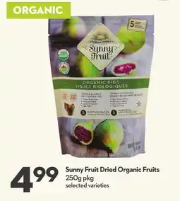 Longo's Sunny Fruit Dried Organic Fruits offer