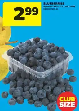 Real Canadian Superstore BLUEBERRIES, FULL PINT offer