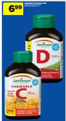 Real Canadian Superstore JAMIESON VITAMINS C OR D, 75-240'S offer