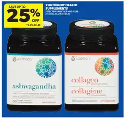 Real Canadian Superstore YOUTHEORY HEALTH SUPPLEMENTS offer