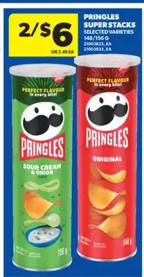 Real Canadian Superstore PRINGLES SUPER STACKS, 148/156 G offer