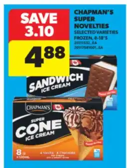 Real Canadian Superstore CHAPMAN'S SUPER NOVELTIES, 8-18' S offer