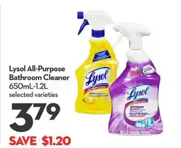 Longo's Lysol All-Purpose Bathroom Cleaner offer