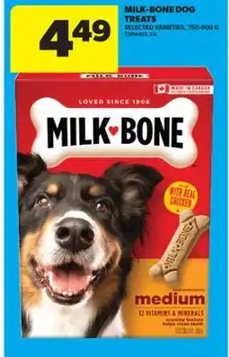 Real Canadian Superstore MILK-BONE DOG TREATS, 750-900 G offer