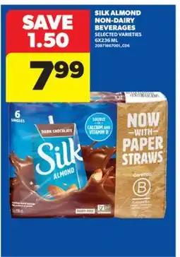 Real Canadian Superstore SILK ALMOND NON-DAIRY BEVERAGES, 6X236 ML offer