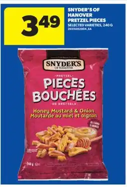 Real Canadian Superstore SNYDER'S OF HANOVER PRETZEL PIECES, 240 G offer