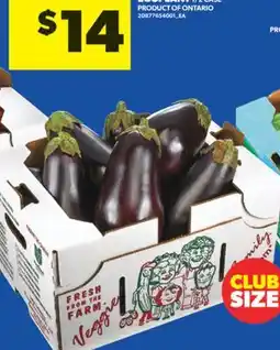 Real Canadian Superstore EGGPLANT, 1/2 CASE offer