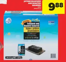 Real Canadian Superstore JAYONE SEASONED AND ROASTED SEAWEED, 120 G offer