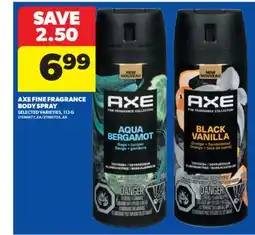 Real Canadian Superstore AXE FINE FRAGRANCE BODY SPRAY, 113 G offer