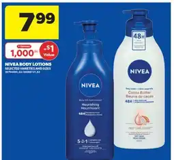 Real Canadian Superstore NIVEA BODY LOTIONS offer