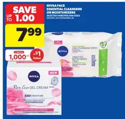 Real Canadian Superstore NIVEA FACE ESSENTIAL CLEANSERS OR MOISTURIZERS offer