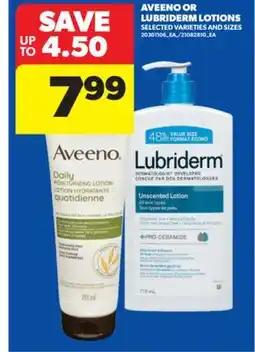 Real Canadian Superstore AVEENO OR LUBRIDERM LOTIONS offer