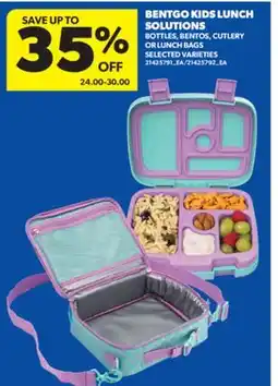 Real Canadian Superstore BENTGO KIDS LUNCH SOLUTIONS BOTTLES, BENTOS, CUTLERY OR LUNCH BAGS offer