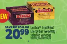 Real Canadian Superstore LARABAR FRUIT & NUT ENERGY BAR, 16x45/48g offer