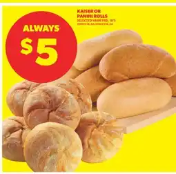 Real Canadian Superstore KAISER OR PANINI ROLLS, 18'S offer